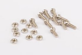 Wilesco 01542 M2 Nickel nuts and Bolts x10